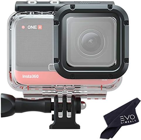 INSTA360 ONE R DIVE CASE עבור MOD MOD רחב של 4K | IPX8 אטום למים עד 60 מ 'עם ציפוי עדשות הידרופובי